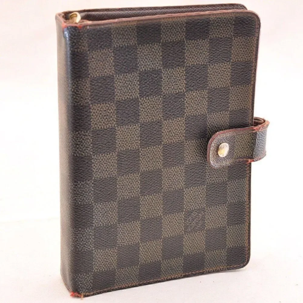 LOUIS VUITTON Damier Ebene Medium Ring Agenda MM - Picture 1 of 12